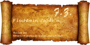 Fischbein Zalán névjegykártya